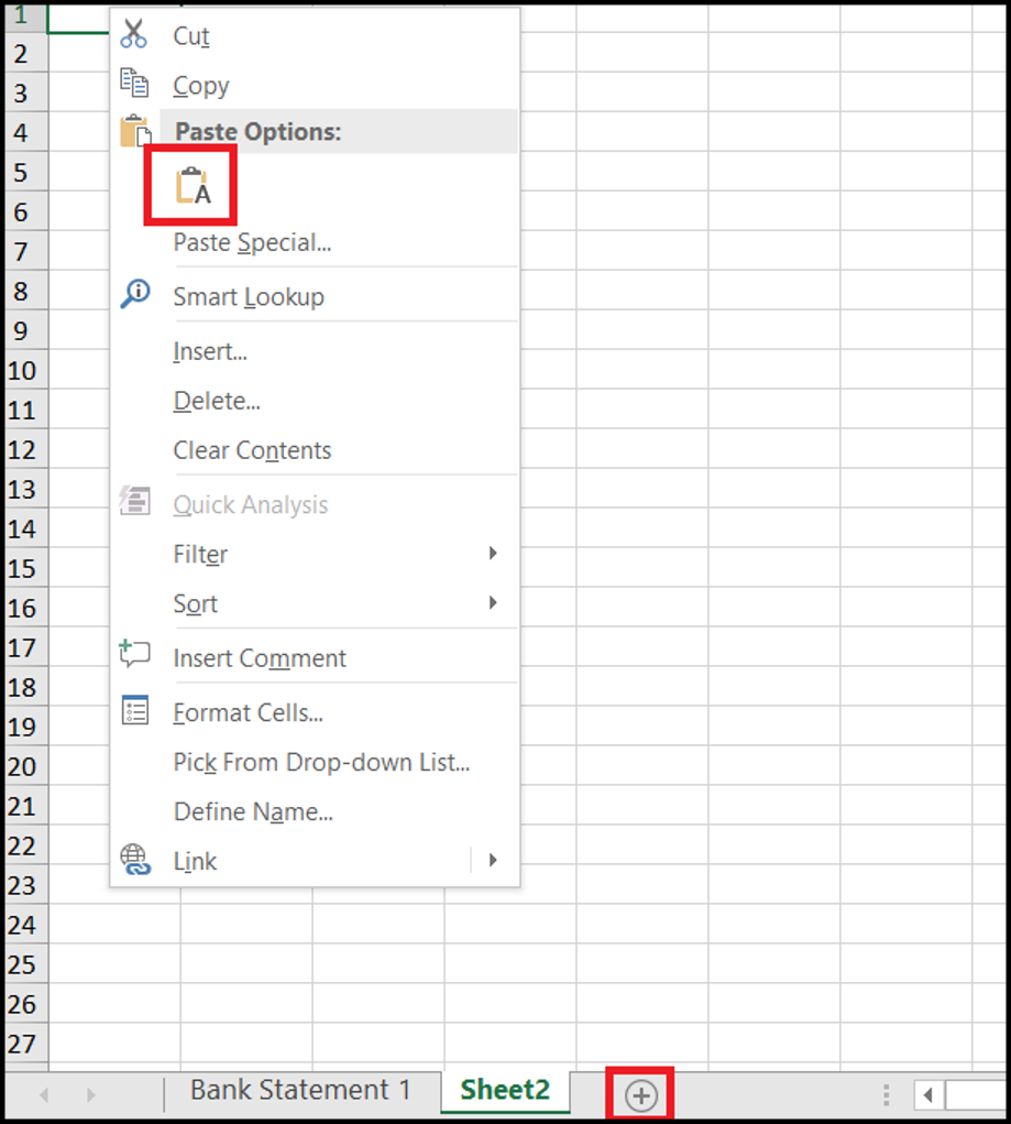 create a fake bank statement using excel