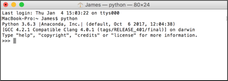 Terminal Python