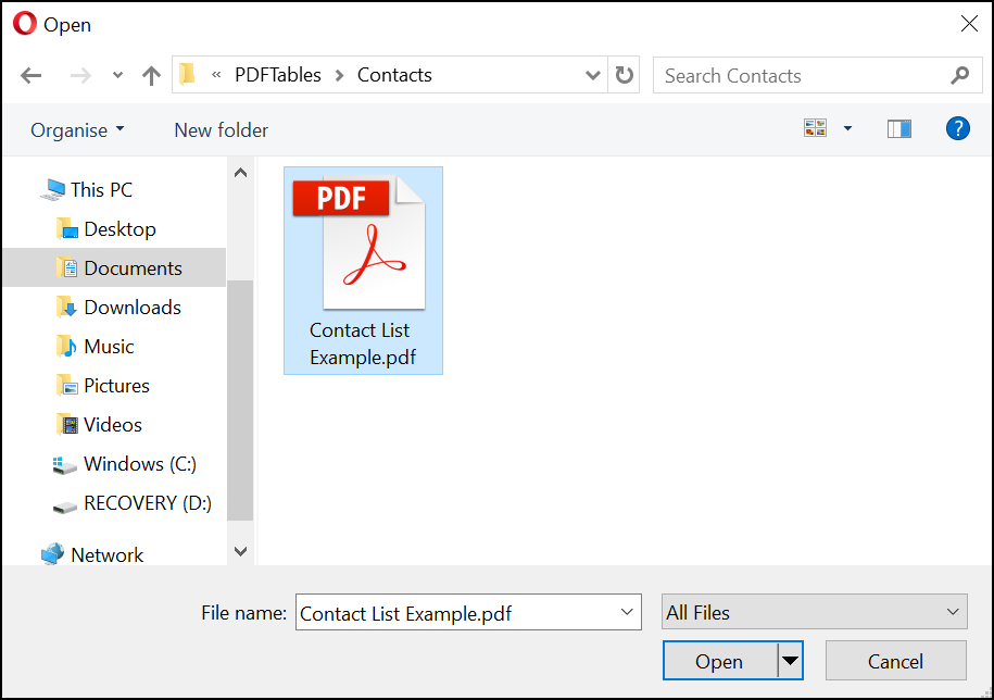 Convert Spb Contacts To Pdf